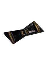Load image into Gallery viewer, 1930s Black and Silvered Glass Buckle
