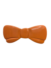 Load image into Gallery viewer, 1940s Huge Orange Bakelite Bow Brooch
