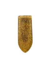 Load image into Gallery viewer, 1940s Apple Juice Confetti Bakelite Dress Clip

