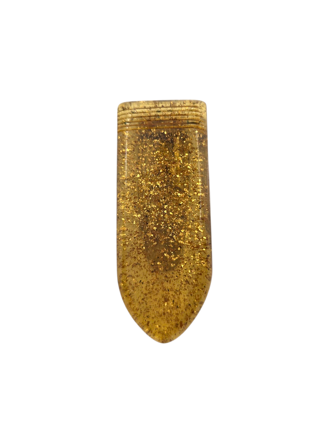 1940s Apple Juice Confetti Bakelite Dress Clip