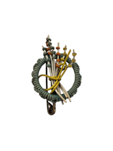 Load image into Gallery viewer, 1940s Duck Egg Blue Wirework Make Do and Mend Brooch
