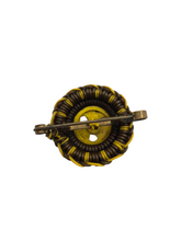 Load image into Gallery viewer, 1940s Brown and Yellow Wirework Brooch
