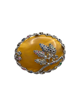Load image into Gallery viewer, 1930s Czech Bakelite Multicoloured Stone Brooch
