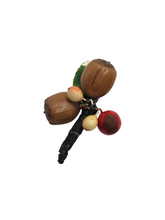 Load image into Gallery viewer, 1940s Make Do and Mend Acorn Leaf Brooch
