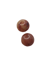 Load image into Gallery viewer, 1940s Rhubarb and Custard Bakelite Ball Earrings
