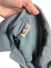 Load image into Gallery viewer, 1940s CC41 Dusky Blue Wool Button Dress
