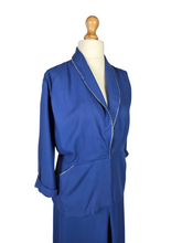 Load image into Gallery viewer, 1940s Royal Blue Modesty Panel Suit - A/F
