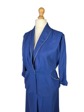 Load image into Gallery viewer, 1940s Royal Blue Modesty Panel Suit - A/F
