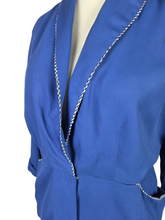 Load image into Gallery viewer, 1940s Royal Blue Modesty Panel Suit - A/F
