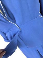 Load image into Gallery viewer, 1940s Royal Blue Modesty Panel Suit - A/F
