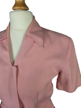 Load image into Gallery viewer, 1940s Pink Moygashel Zip Front Dress
