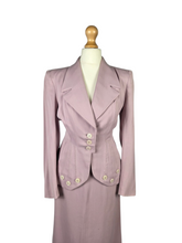 Load image into Gallery viewer, 1940s Rare Lilac/Dusky Pink Button Detail Suit
