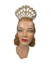 Load image into Gallery viewer, 1940s Rare Beaded Wedding Tiara
