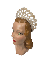Load image into Gallery viewer, 1940s Rare Beaded Wedding Tiara
