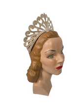 Load image into Gallery viewer, 1940s Rare Beaded Wedding Tiara
