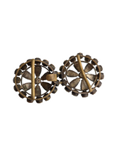 Load image into Gallery viewer, 1930s Czech Green Glass Deco Buckle
