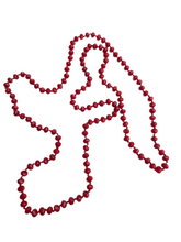 Load image into Gallery viewer, 1930s Red Faceted Glass Knotted Necklace
