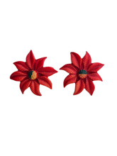 Load image into Gallery viewer, 1940s Celluloid Poinsettia Earrings (A)
