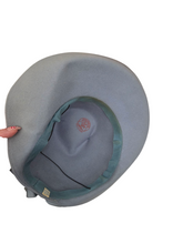 Load image into Gallery viewer, RESERVED FOR AURORA - PLEASE DO NOT BUY 1940S Rare Dusky Blue Fedora Hat With Feathers
