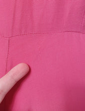 Load image into Gallery viewer, 1940s Bubblegum Pink Dress With Front Ruching
