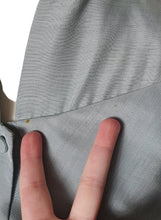 Load image into Gallery viewer, 1940s Pale Blue Silk Suit With Peplum Collar and Raglan Sleeve
