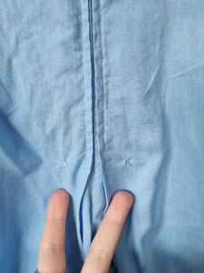 1940s RARE Homemade Pale Blue Zip Front Jumpsuit