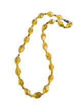 Load image into Gallery viewer, 1930s Yellow Faceted Glass Necklace
