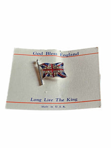 1930s Deadstock King George VI Coronation Flag Brooch