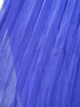 Load image into Gallery viewer, 1940s Purple/Blue Dress With Drape at The Back, Beading and Pleating
