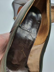 1940s Chocolate Brown Court Shoes