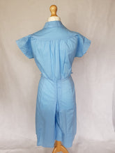 Load image into Gallery viewer, 1940s RARE Homemade Pale Blue Zip Front Jumpsuit
