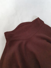 Load image into Gallery viewer, 1950s Chocolate Brown Wool Full Circle Skirt With High Waistband
