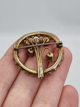 Load image into Gallery viewer, 1930s Art Deco Czech? Glass Flower Bouquet Brooch
