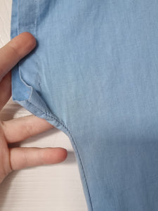 1940s RARE Homemade Pale Blue Zip Front Jumpsuit