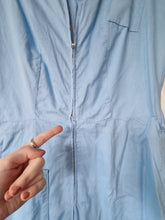 Load image into Gallery viewer, 1940s RARE Homemade Pale Blue Zip Front Jumpsuit
