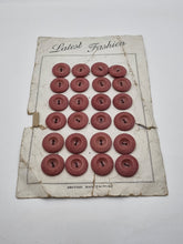 Load image into Gallery viewer, 1940s Deadstock Dusky Pink Carded Buttons
