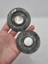 Load image into Gallery viewer, 1930s Huge Art Deco Mother Of Pearl and Galalith Buckle
