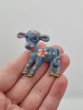 Load image into Gallery viewer, 1940s Celluloid Blue Lamb Brooch
