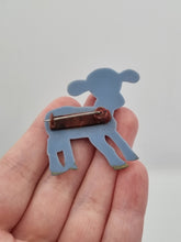 Load image into Gallery viewer, 1940s Celluloid Blue Lamb Brooch

