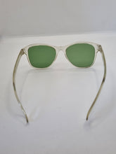 Load image into Gallery viewer, 1940s Clear Sunglasses With a Green Hue and Green Lenses
