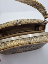 Load image into Gallery viewer, 1940s Mock Snakeskin Box Bag

