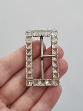 Load image into Gallery viewer, 1930s Deco Czech Openback Glass Buckle
