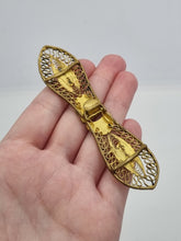 Load image into Gallery viewer, 1930s Deco Huge Enamel Filigree Buckle
