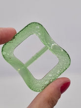 Load image into Gallery viewer, 1930s Clear Green Czech Glass Buckle
