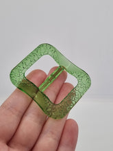 Load image into Gallery viewer, 1930s Clear Green Czech Glass Buckle
