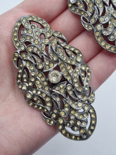 Load image into Gallery viewer, 1930s Art Deco Diamante Glass Brooch Set
