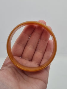1940s Huge Thin Orange Bakelite Bangle