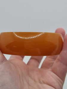 1940s Huge Thin Orange Bakelite Bangle