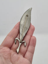 Load image into Gallery viewer, 1930s Art Deco Huge Pot Metal Wheat Brooch
