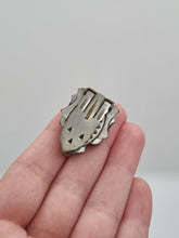 Load image into Gallery viewer, 1930s Small Art Deco Blue Glass Dress Clip
